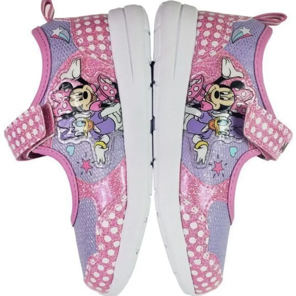 Disney Minnie Shoes for Girls - Pink Mary Jane LED Light Up Shoes Size 11 (19cm)